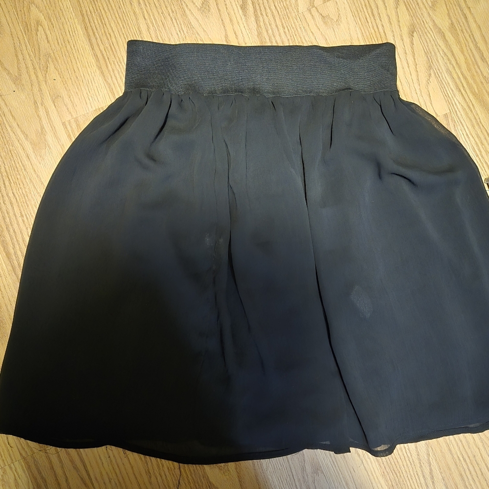black ballet-core skirt